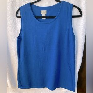 Chico’s Zen Karma Sleeveless Brilliant Blouse; NWT; M/8